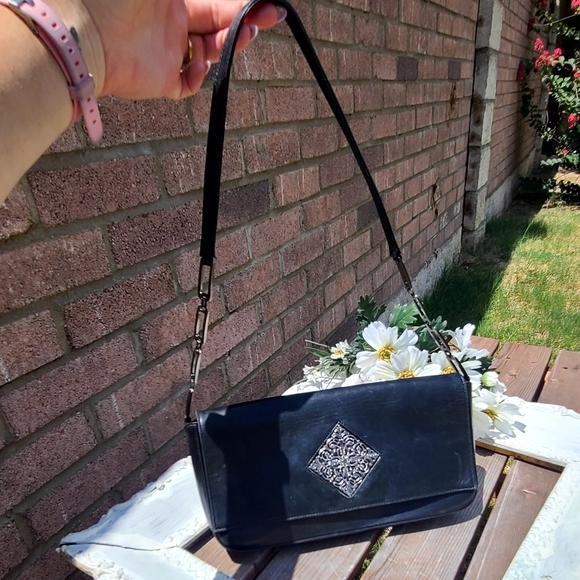 Vintage Stuart Weitzman black leather bag - Picture 10 of 10